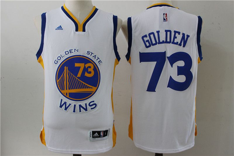 Men Golden State Warriors #73 Golden White Adidas NBA Jerseys